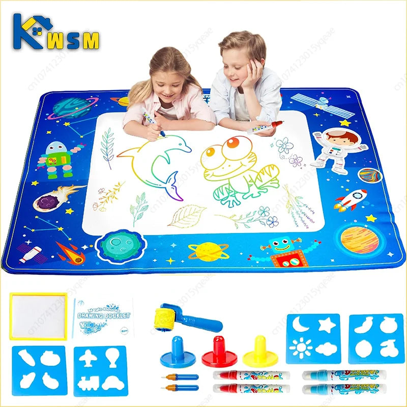 Magic Water Drawing Mat Reusable Painting Board for Kids