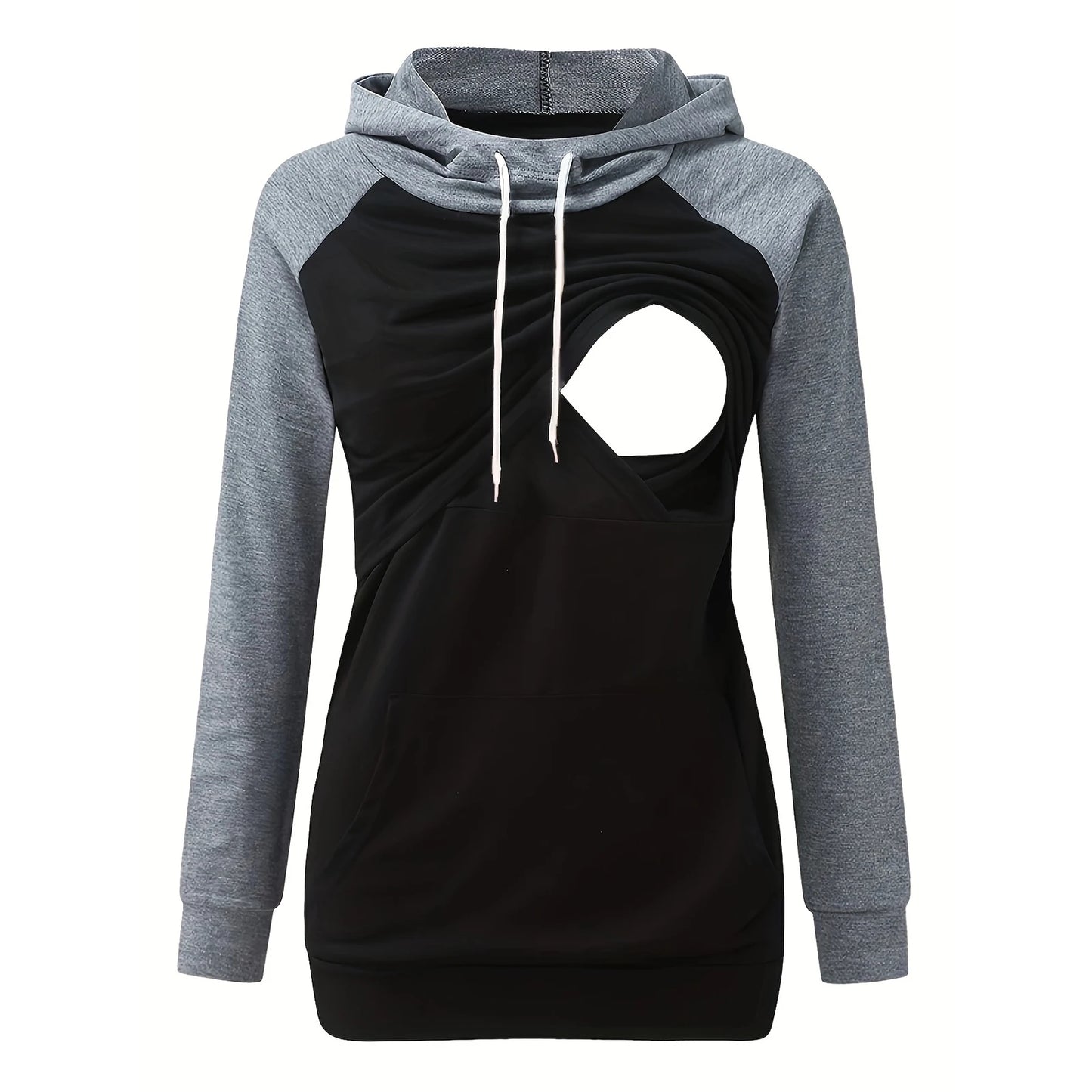 Maternity Nursing Hoodie with Kangaroo Pocket