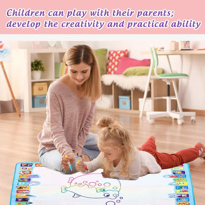 Magic Water Drawing Mat Reusable Painting Board for Kids